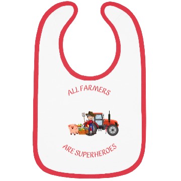 Discover All farmers are superheroes Bibs