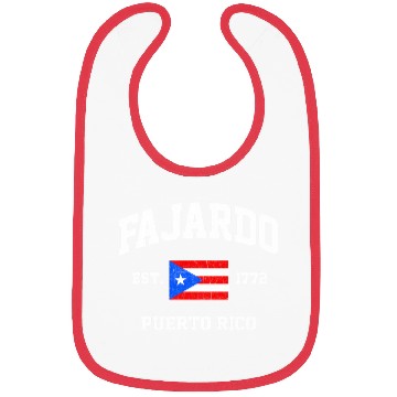 Discover Fajardo Puerto Rico Boricua Flag Athletic Style Bibs
