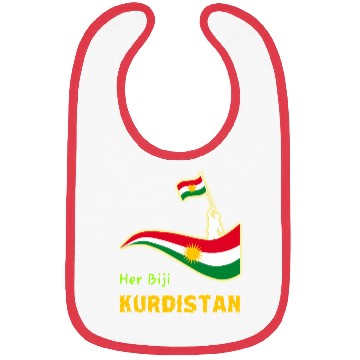 Discover Kurdishkurd Kurdistan Flag Bibs