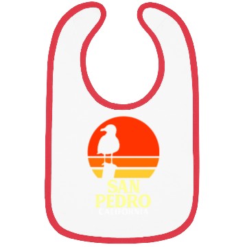 Discover San Pedro California Beach Seagull Bibs
