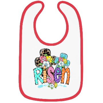 Discover Happy Easter For Christian Mom He Is Risen Leopard Bibs