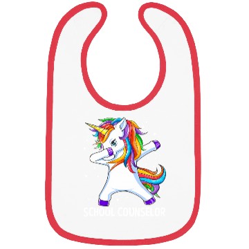 Discover School Counselor Dabbing Unicorn Back To School Fu Bibs