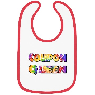 Discover Coupon Queen tie dye Bibs