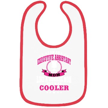 Discover Funny Executive Assistant Mom Design Bibs
