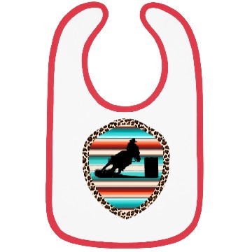 Discover Horse Barrel Racing Serape Leopard Pattern Rodeo Bibs