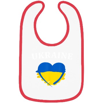 Discover Ukrainian Flag Heart Ukraine Bibs