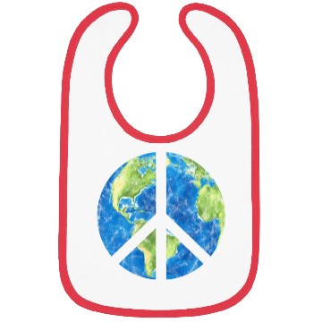Discover Peace On Earth World Peace Sign Bibs