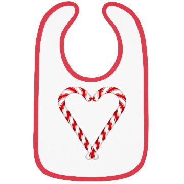 Discover Sweets Candy Canes He Bibs