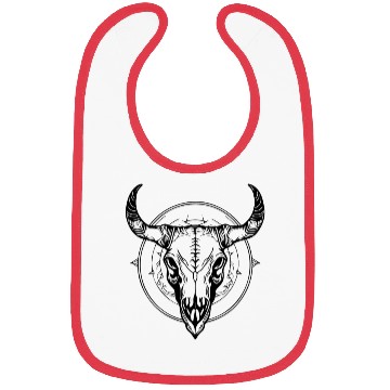 Discover Cow Skull Boho Bibs