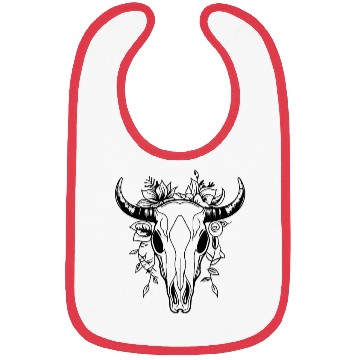 Discover Cow Skull Boho Bibs