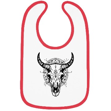 Discover Cow Skull Boho Bibs