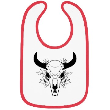 Discover Cow Skull Boho Bibs