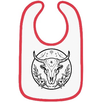 Discover Cow Skull Boho Bibs