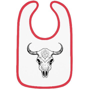 Discover Cow Skull Boho Bibs