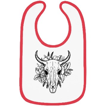 Discover Cow Skull Boho Bibs