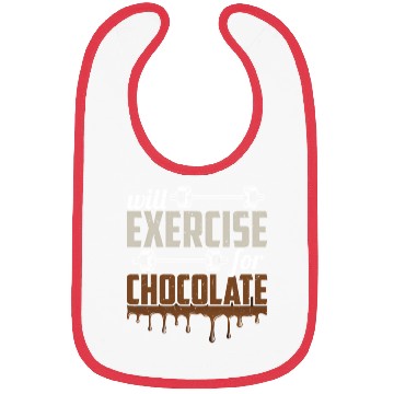 Discover Will Exercise For Chocolate Workout Gym Fitness Bibs
