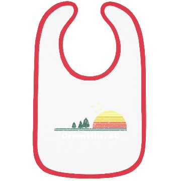 Discover Greenville South Carolina Home Print Bibs