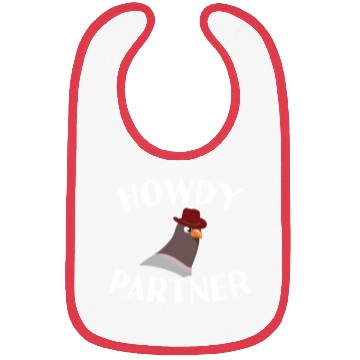 Discover Howdy Partner Pigeon Cowboy Bibs
