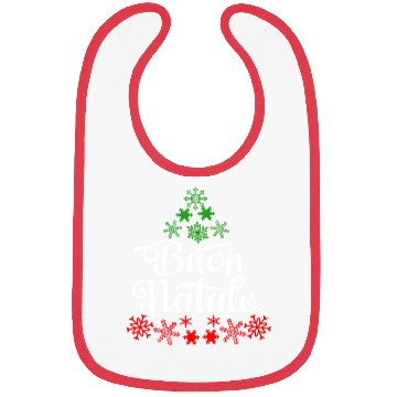 Discover Italian Buon Natale Snowflake Italy Tree Bibs