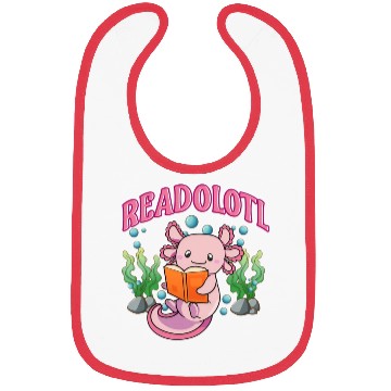 Discover Readolotl Animal Axolotl Bibs