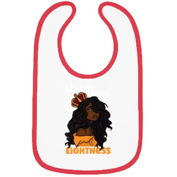 Discover Her Royal Eightness 8Th Bibs