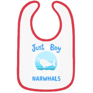 Discover Narwhals Whales Narwhal Lover Retro Bibs