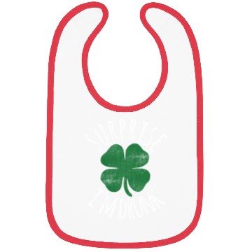 Discover Surprise I'M Drunk Shamrock St Patrick'S Day Bibs