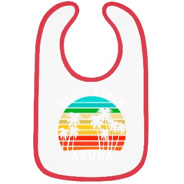 Discover Eagle Beach Aruba Family Vacation Sunset Palm Bibs