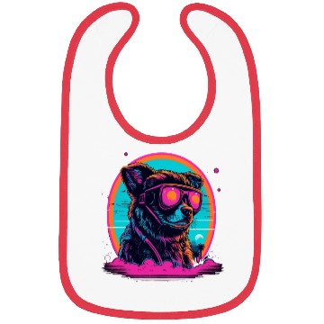Discover Pink Glasses Bibs