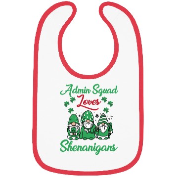 Discover Admin Squad Love Shenanigans St. Patrick's Day Bibs