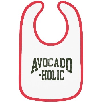 Discover Avocado Vegan Avocado-Holic For Vegetarians Bibs