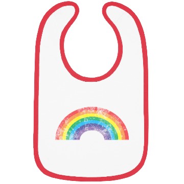 Discover Rainbow 70'S 80'S Style Bibs