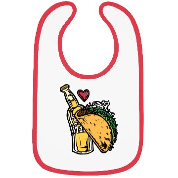 Discover Tacos Funny Cute Taco Lover Cool Mexican Beer Bibs