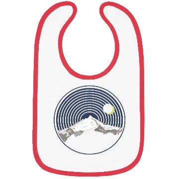 Discover Snow Mountain Peak At Night Bibs