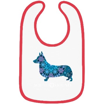 Discover Corgi Dog Bohemian Snowflake Pattern Bibs