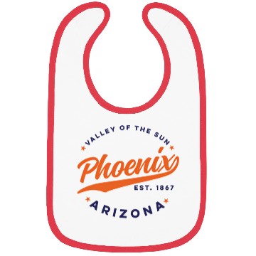 Discover Phoenix Arizonna Valley Of The Sun Color Text Bibs