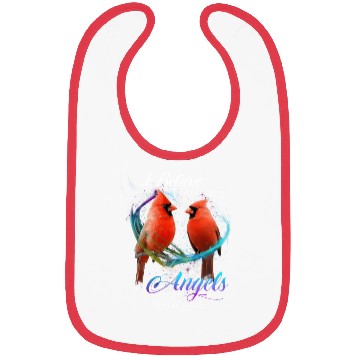 Discover Cardinal Bird I Believe There Are Angels Among Us Bibs