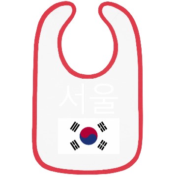 Discover Seoul South Korea Hangul Korean Flag Taeguk Bibs