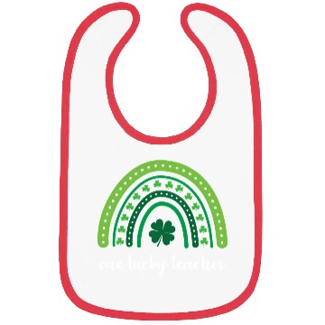 Discover One Lucky Teacher Rainbow St Patrick’S Day Bibs
