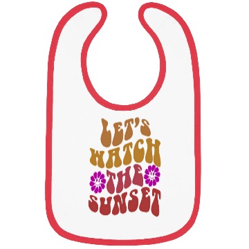Discover Let'S Watch The Sunset On Back Aesthetic Bibs
