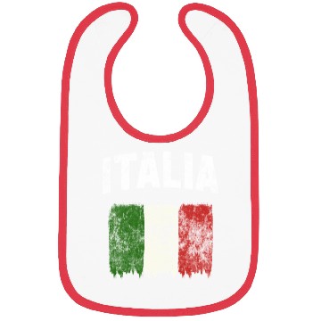 Discover Italia - Distressed Italian Flag Bibs
