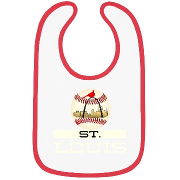 Discover Saint Louis Red Baseball yline Logo Bibs