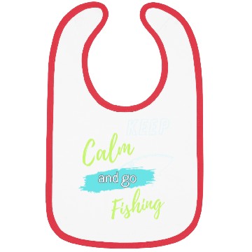 Discover Keep Calm and Go Fishing Bibs