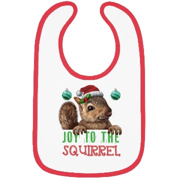 Discover Squirrel Joy To The Squirrel Bibs