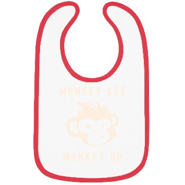 Discover Monkey See Monkey Do Adorable Primate Chimp Bibs