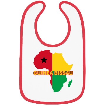 Discover Guinea-Bissau Bissau-Guinean Pride Flag Map Bibs