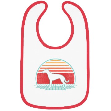 Discover Whippet Dog 80S Style Bibs