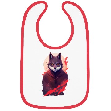 Discover Ninja Style: The Cute Wolf Face with a Twist of Me Bibs