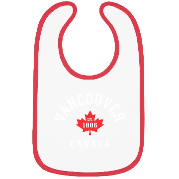 Discover Vancouver Canada Canadian Flag Maple Leaf Bibs
