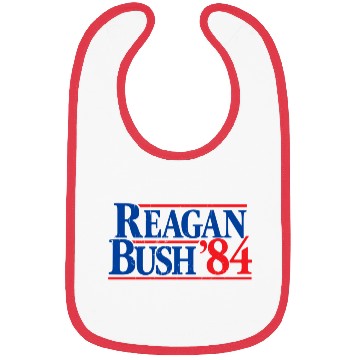 Discover Reagan Bush '84 Republican Bibs